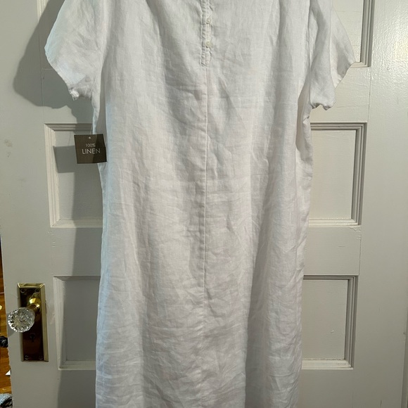For Cynthia White Linen Dress - Picture 5 of 7